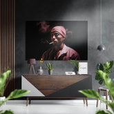 Tupac Brushed Aluminum Dibond Wall Art.